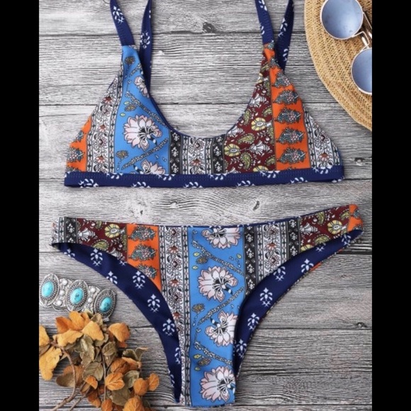 *SOLD* Multicolor Bikini - Picture 1 of 8